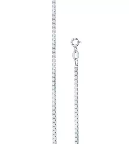 Hopeinen venetsiaketju 0,95 mm - Hopeakorut - CV19-36cm - 1