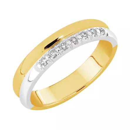 Sandberg Merivirta Timanttisormus T-52 0,08 ct - Rivitimanttisormukset - T-52-150 - 1