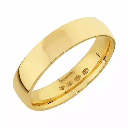 Sandberg Poutapilvi kihlasormus 5 mm A-2 - Keltakultasormukset - A-2-14K-150 - 1