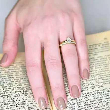 Festive Selena Laboratoriotimanttisormus 0,50 ct keltakulta - Laboratoriotimanttisormukset - 14-683-050L-KK-150 - 2