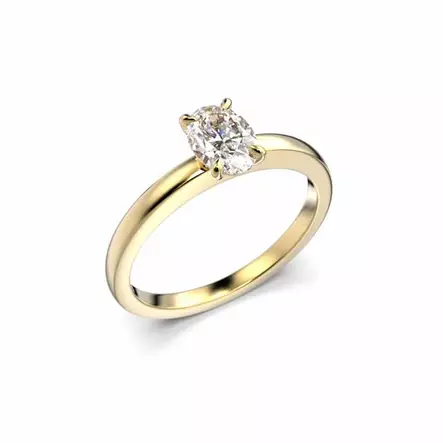 Festive Selena Laboratoriotimanttisormus 0,50 ct keltakulta - Laboratoriotimanttisormukset - 14-683-050L-KK-150 - 1