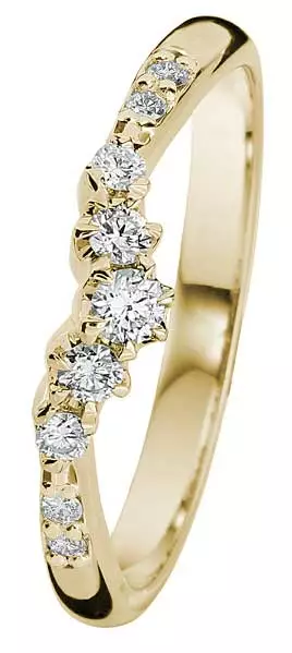 Kohinoor Helene timanttisormus 033-235K-19 - Sivukivisormukset - 033-235K-19-150 - 1