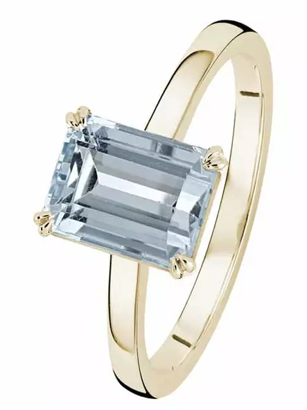 Kohinoor Juno kultasormus akvamariini 983A-617 - Solitaire sormukset - 983A-617-150 - 1