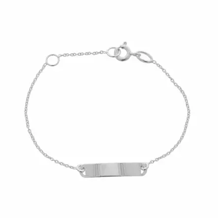 Valkokultainen lasten laattarannekoru - Kultakorut - HMR-062 - 1