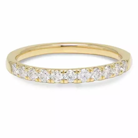 Beat of Love Artemis laboratoriotimanttisormus 0,33 ct keltakulta - Rivitimanttisormukset - R-4215LD-155 - 2