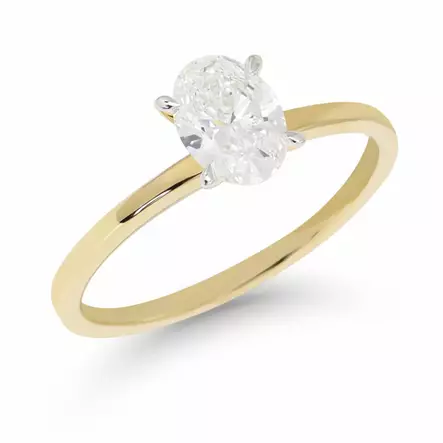 Beat of Love Aurora laboratoriotimanttisormus 0,75 ct keltakulta - Laboratoriotimanttisormukset - R-1231-075LD-155 - 1