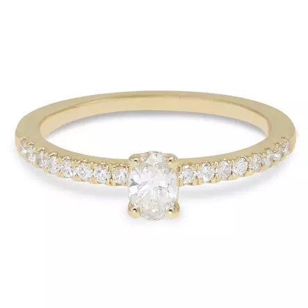 Beat of Love Gaia laboratoriotimanttisormus 0,33 ct keltakulta - Laboratoriotimanttisormukset - R-1930LD-155 - 2