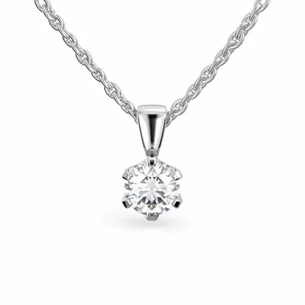 Festive Timanttiriipus Classic 1,00 ct Valkokulta 14K - Timanttikorut - 14-205-100R-VK - 1